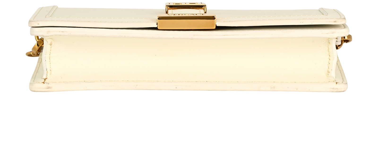 Greca Goddess Wallet On Chain, &pound;395, Handbags, White, Leather, Top view